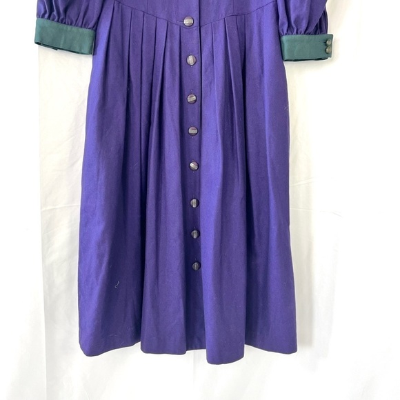 COTTAGECORE PURPLE DRESS RENAISSANCE VTG MAXI DRESS  MEDIEVAL GRAPE DRESS LARGE - Picture 8 of 16